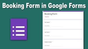 booking form using google forms