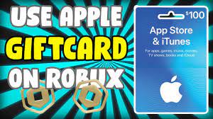apple gift card on robux roblox