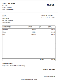 create simple invoice using fpdf in php