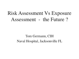 risk essment vs exposure essment
