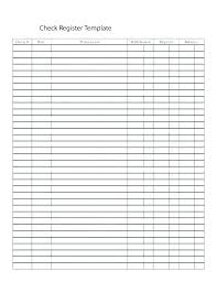 Excel Bank Register Check Or Cheque History Log Template For Ms Risk