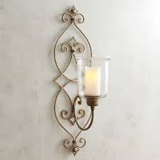 Golden Metal Candle Holder Wall Sconce In 2019 Candle Wall