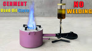 no welding cement used oil stove new