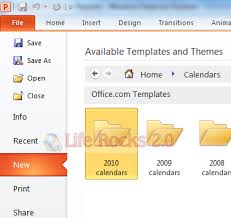 How To Create A Customized Calendar With Powerpoint 2010