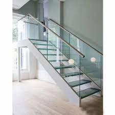 Stairs Stainless Steel Polished Glass