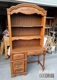 Showing results for broyhill desk chair. Broyhill Hutch Desk Refreshed With Wallpaper Prodigal Pieces