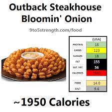 bloomin onion outback nutrition