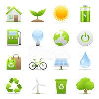 Ikony Barevné Zelená Energie klipartové obrázky