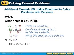 5 Solving Percent Problems Warm Up Problem