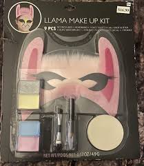 pink llama make up kit halloween face