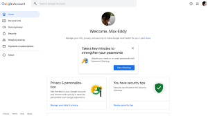 google account with a security key