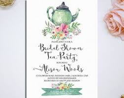 Bridal Shower Tea Party Invitations Tirevi Fontanacountryinn Com