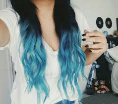 Buy dip dye extensions that are manufacture with 100% remy human hair and brazilian virgin three tone dyed ombre with free uk delivery and next day guaranteed. Girls With Blue Hair Hair Styles Dip Dye Hair Long Hair Styles