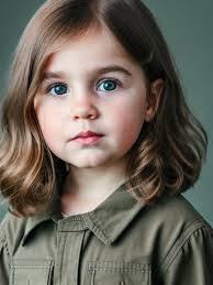 light brown haired child with dark