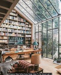 30 Gorgeous Glass Ceiling House Design