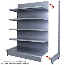 Silver Retail Wall Shelving 1250mm