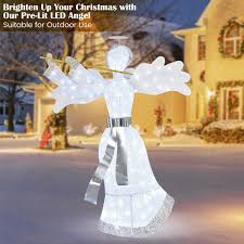 Pre Lit Angel Decoration With