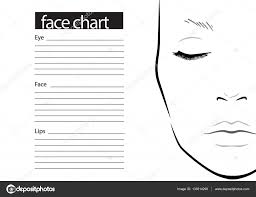 538 makeup face chart vector images