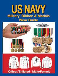 navy military ribbon medal wear
