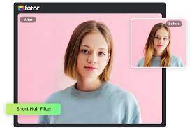 short hair filter try on virtual