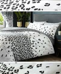 Leopard Print Duvet Cover Sets Grey
