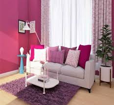 lively purple living room foyr