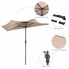 Half Round Market Patio Umbrella