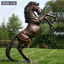 Bronze Cast Horse Statue Metal Garden