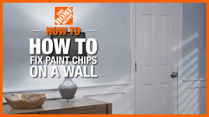 how to fix paint chips on a wall the