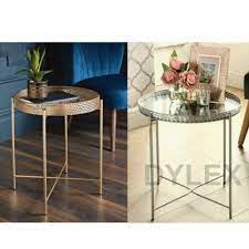 Tray Metal Coffee Table With Removable