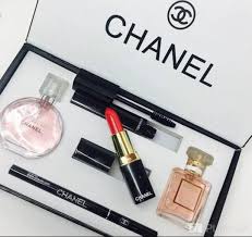 chanel gift set 2 perfume 4 lipstick