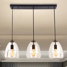 How many you need depends on the island, the size of the light, the height of the ceiling however, lifestyle has changed and now the kitchen and formal dining space are often merged into one room. Gracie Oaks Landin 3 Light Kitchen Island Linear Pendant Reviews Wayfair
