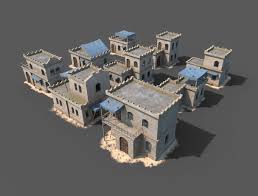 buildings for games 3d model 12 max