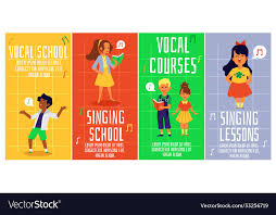 singing lessons flyer vector image