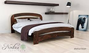 wooden pine small double size bed frame