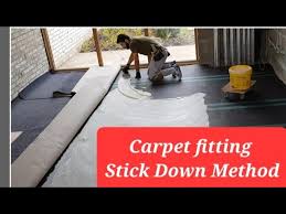 how to glue down underlay carpet