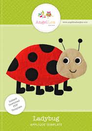 Ladybug Applique Template Angel Lea Designs