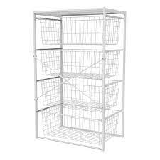 closetmaid 35 94 in h x 21 65 in w white steel 4 drawer