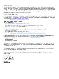 Οπως ανακοίνωσε νωρίτερα η υπουργός παιδείας νίκη κεραμέως, το άνοιγμα των λυκ… Issue Of Covid 19 Home Self Test Kit Easthampstead Park Community School