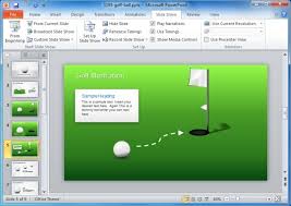 Golf Ball Powerpoint Template Jpg Slidemodel