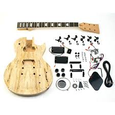guitar kit lp black ebony set in