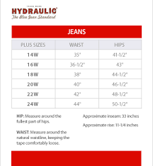 Hydraulic Jeans Size 16w The Best Style Jeans