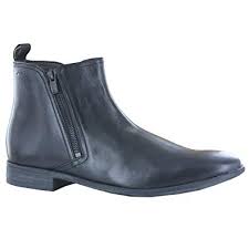 Clarks Chart Zip Black Leather Mens Shoes Size 7 Uk Amazon