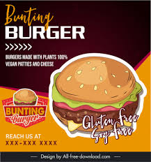bunting burger advertising banner