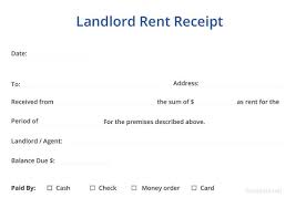 9 Landlord Rent Receipt Templates Pdf Free Premium Templates