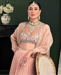 pastel pink lehenga by ridhi mehra