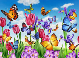 Resultado de imagen para flowers and butterflies images