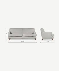 Orson 3 Seater Sofa Chic Grey Made