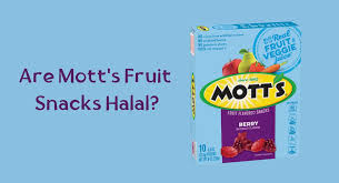 are mott s fruit snacks halal