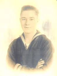 Robert in his Naval uniform. - navy_robert_louis_brown